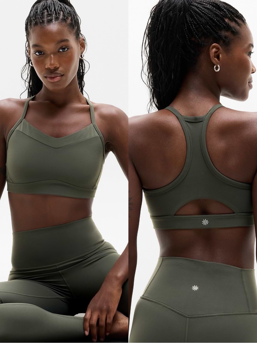 Athleta Sage Green Vital Sports Bra